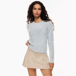 Aritzia Sunday Riley Fuzzy Knit Sweater Kitten Sweater